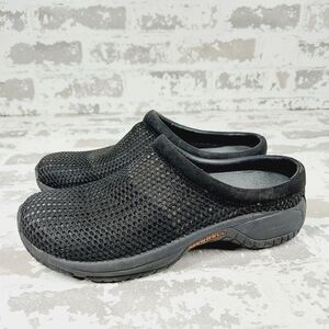 Merrell Womens Encore Breeze Black Mesh Comfort Clogs Shoes O630